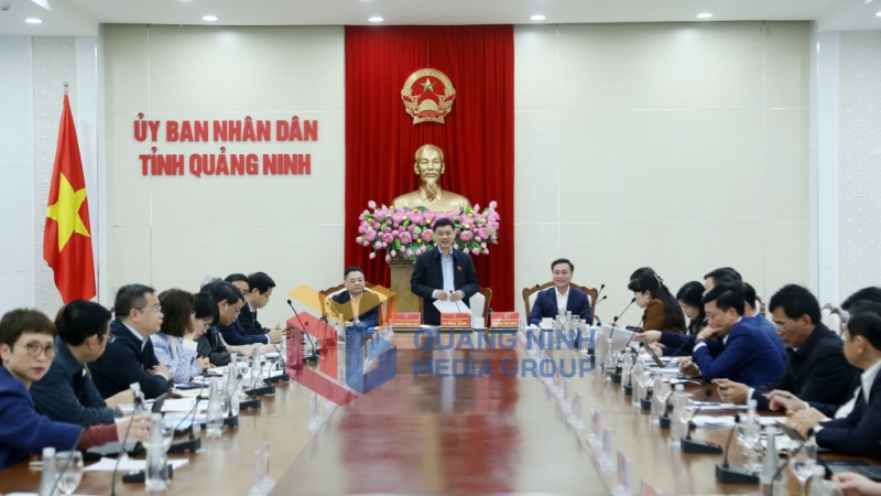 Đồng chí Vũ Hồng Thanh, Ủy viên Trung ương Đảng, Phó Chủ tịch Quốc hội phát biểu chỉ đạo tại buổi làm việc (3-2025). Ảnh: Thu Chung