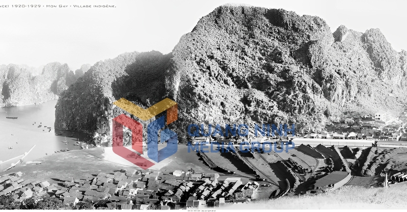 Hòn Gai những năm 1920-1929 – làng của người bản xứ. Ảnh: otofun.net