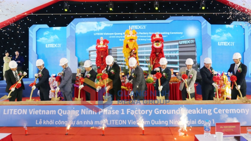 2025-03_Lễ khởi công Nhà máy Lite-On Quảng Ninh - giai đoạn 1. Ảnh: Thu Chung
