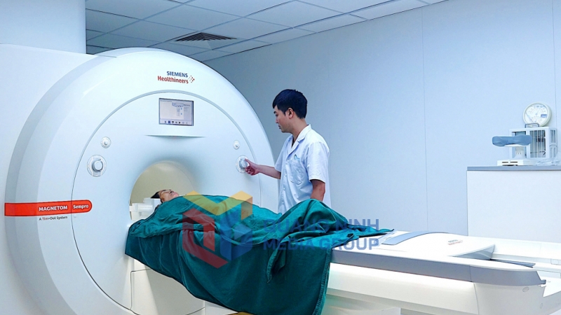 Chụp cắt lớp vi tính tại Bệnh viện Bãi Cháy (3-2025). Ảnh: Nguyễn Hoa