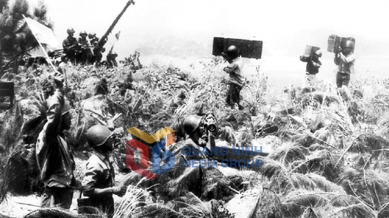 Trận địa pháo phòng không của tự vệ mỏ chống chiến tranh phá hoại của Mỹ (1972). Ảnh: tư liệu