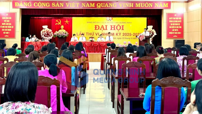 Quang cảnh Đại hội Cơ quan BHXH tỉnh lần thứ VI, nhiệm kỳ 2025-2030 (5-2025). Ảnh: Dương Trường