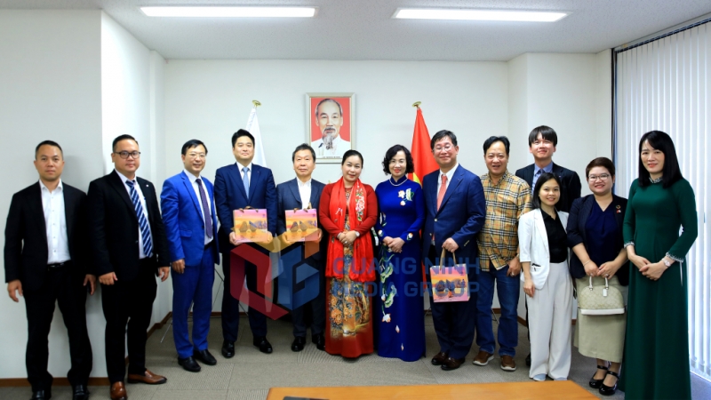 2025-05_Đoàn công tác tỉnh Quảng Ninh làm việc với các đơn vị, doanh nghiệp tại Osaka Nhật Bản - Đoàn công tác tỉnh Quảng Ninh tiếp xã giao Tập đoàn Nam Phát, cùng các doanh nghiệp đối tác Nhật Bản. Ảnh: Thành Công