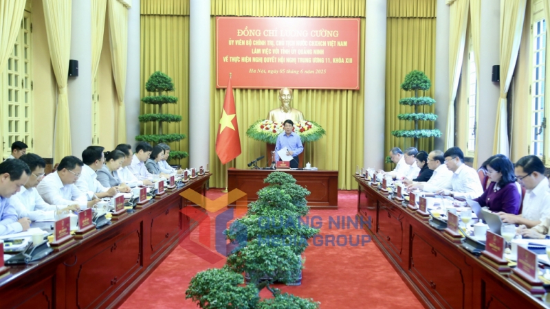Quang cảnh buổi làm việc (6-2025). Ảnh: Thu Chung