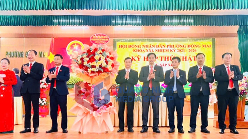 HĐND phường Đông Mai tổ chức thành công kỳ họp thứ nhất khóa XXI, nhiệm kỳ 2021-2026 (7-2025). Ảnh: PV