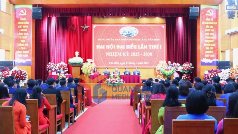 Quang cảnh Đại hội (7-2025). Ảnh: Thanh Tùng (Trung tâm TT&VH Vân Đồn)