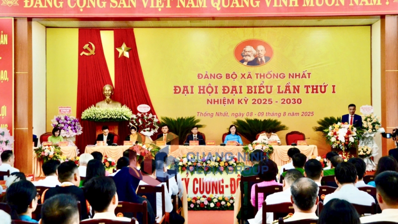 2025-08_Đại hội đại biểu Đảng bộ xã Thống Nhất lần thứ I, nhiệm kỳ 2025-2030 - Quang cảnh Đại hội. Ảnh: Hoàng Nga