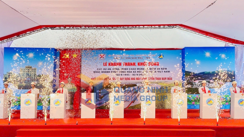 Khởi công Dự án đầu tư xây dựng nhà máy sàng tuyển Than Nam Mẫu (8-2025). Ảnh: Việt Hưng
