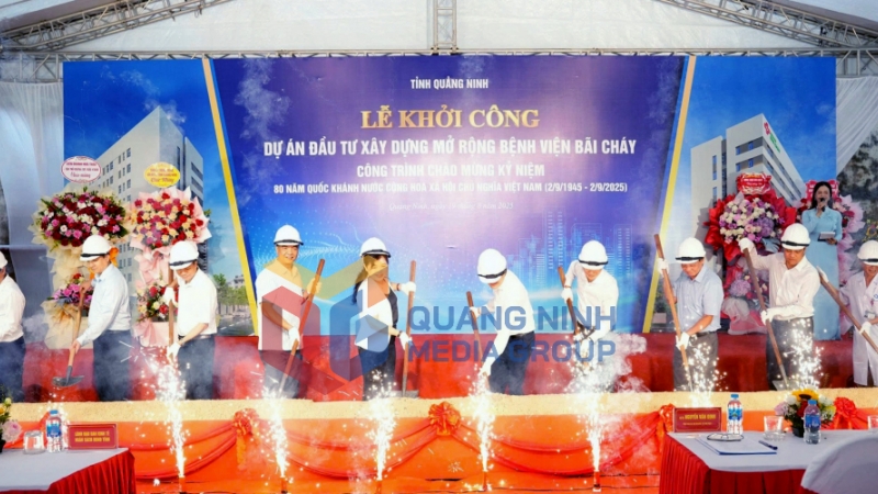 2025-08_Khởi công Dự án Đầu tư xây dựng, mở rộng Bệnh viện Bãi Cháy. Ảnh: Nguyễn Trang