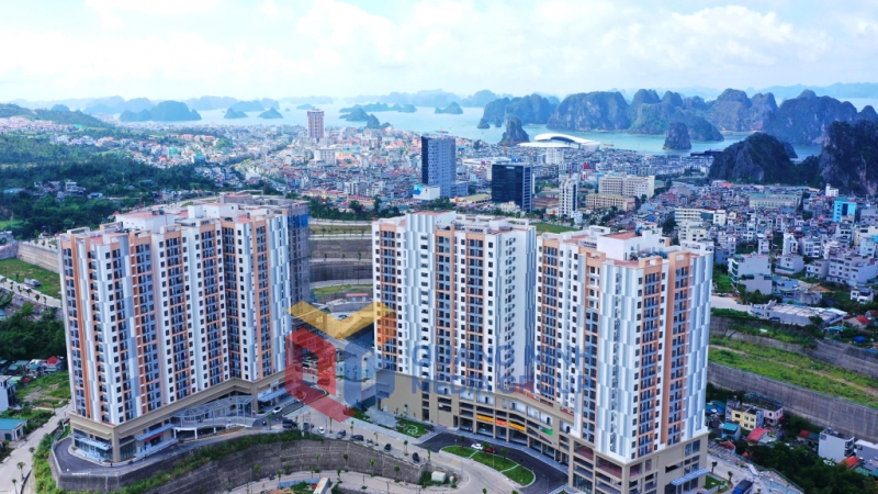 Toàn cảnh công trình nhà ở xã hội thuộc khu dân cư đồi Ngân hàng (8-2025). Ảnh: Đỗ Phương