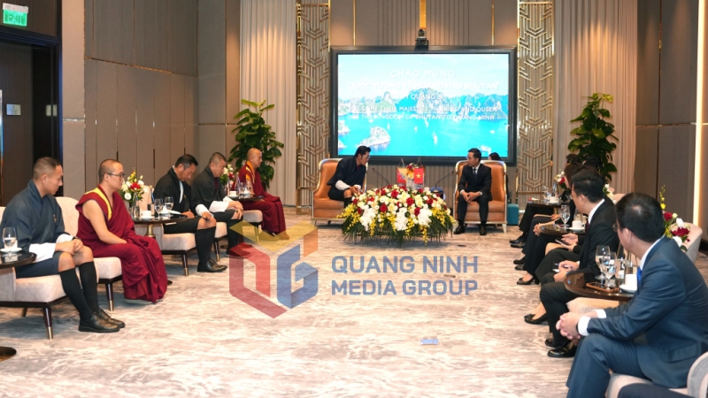 Quang cảnh buổi chào xã giao (8-2025). Ảnh: Hoàng Quỳnh
