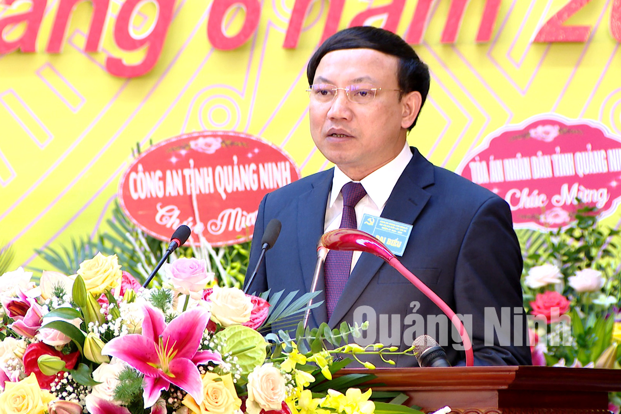 Đồng chí Nguyễn Xuân Ký, Bí thư Tỉnh ủy, Chủ tịch HĐND tỉnh, phát biểu chỉ đạo tại đại hội (6-2020). Ảnh: Thu Chung