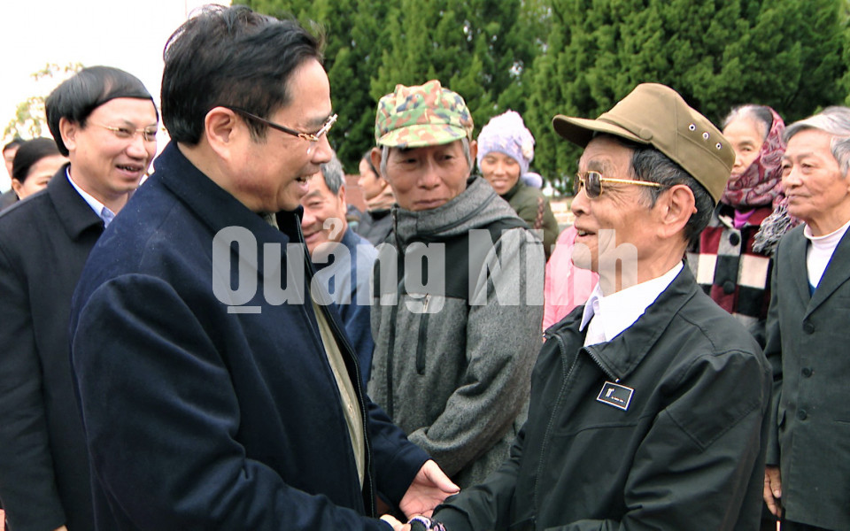 Trưởng Ban Tổ chức Trung ương Phạm Minh Chính thăm, chúc Tết tại Cô Tô, tháng 1-2020