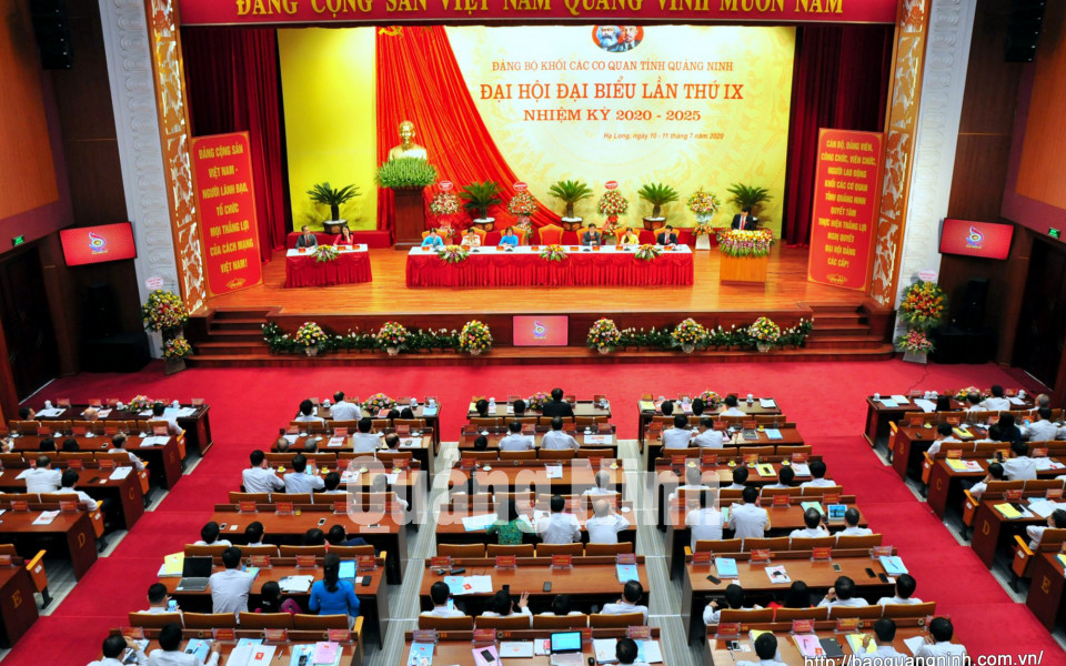 Đại hội Đại biểu Đảng bộ Khối các cơ quan tỉnh lần thứ IX, tháng 7-2020