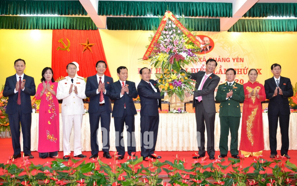 Đại hội Đại biểu Đảng bộ thị xã Quảng Yên lần thứ XX, nhiệm kỳ 2015- 2020