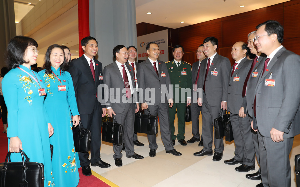Đoàn đại biểu Đảng bộ tỉnh Quảng Ninh dự Đại hội XIII của Đảng, tháng 1-2021