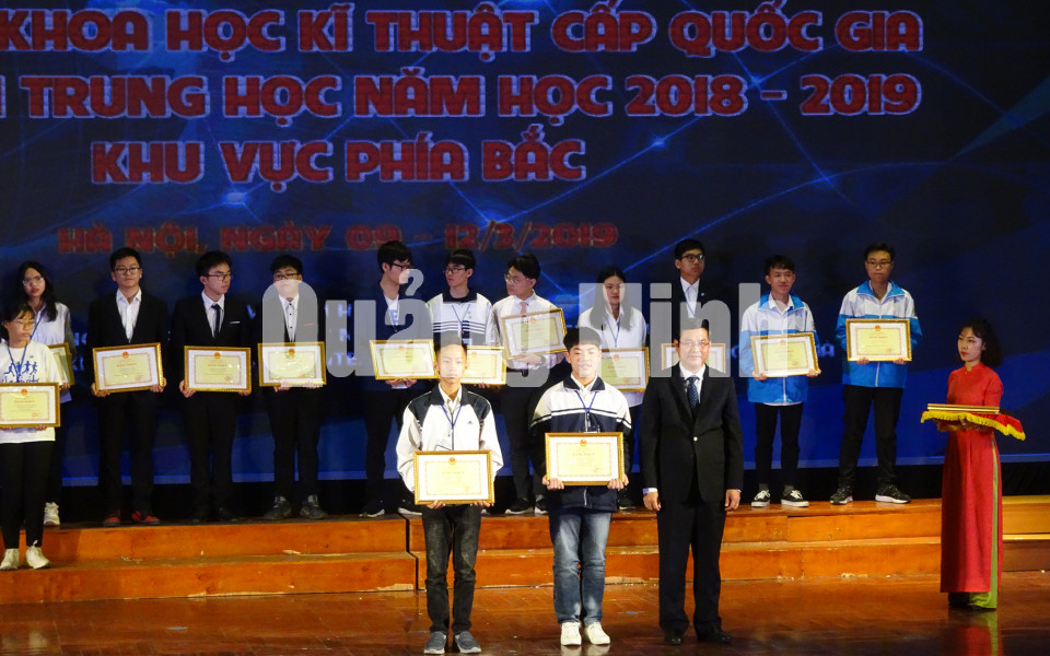 Quảng Ninh đoạt giải nhất Cuộc thi KHKT cấp quốc gia dành cho học sinh trung học khu vực phía Bắc, tháng 3-2019