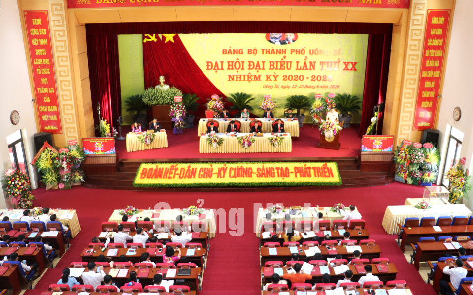 Đại hội Đại biểu Đảng bộ TP Uông Bí lần thứ XX, tháng 6-2020