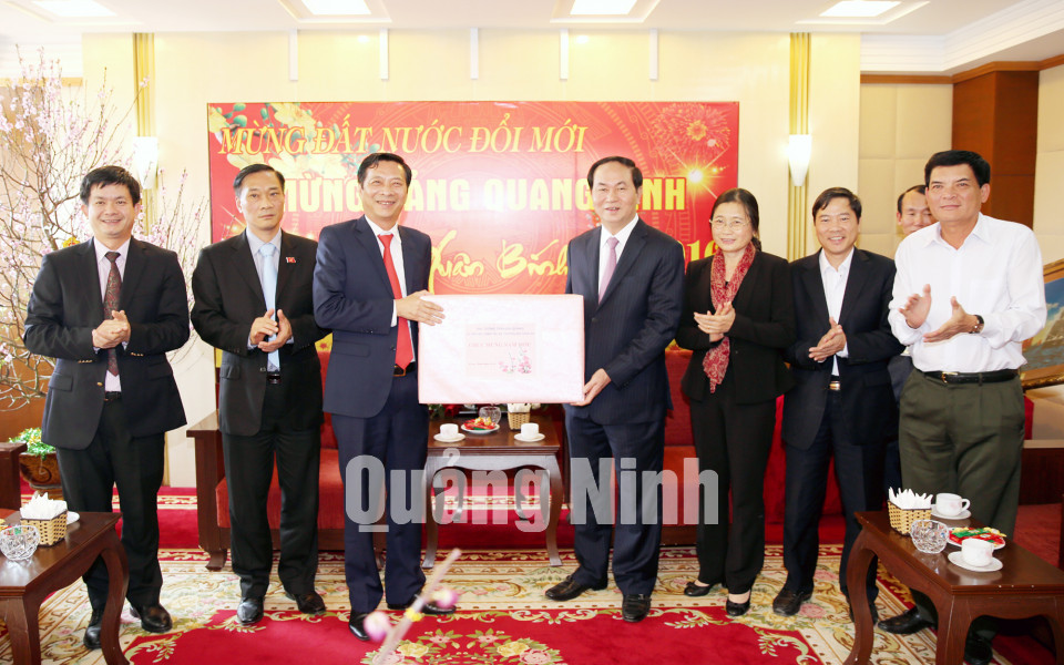 Bộ trưởng Bộ Công an thăm và làm việc tại Quảng Ninh, tháng 2-2016