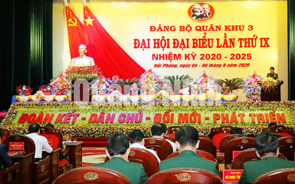 Đại hội Đại biểu Đảng bộ Quân khu 3 lần thứ IX, tháng 8-2020