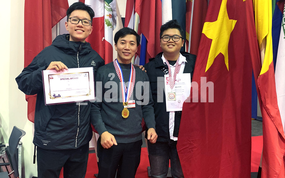 2 học sinh Quảng Ninh đoạt huy chương bạc Cuộc thi phát minh sáng chế quốc tế lần thứ 44, tháng 11-2019