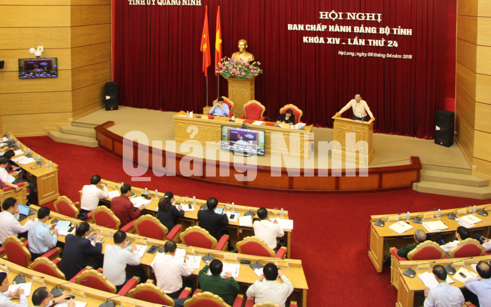 Hội nghị Ban Chấp hành Đảng bộ tỉnh khóa XIV - lần thứ 24, tháng 4-2018