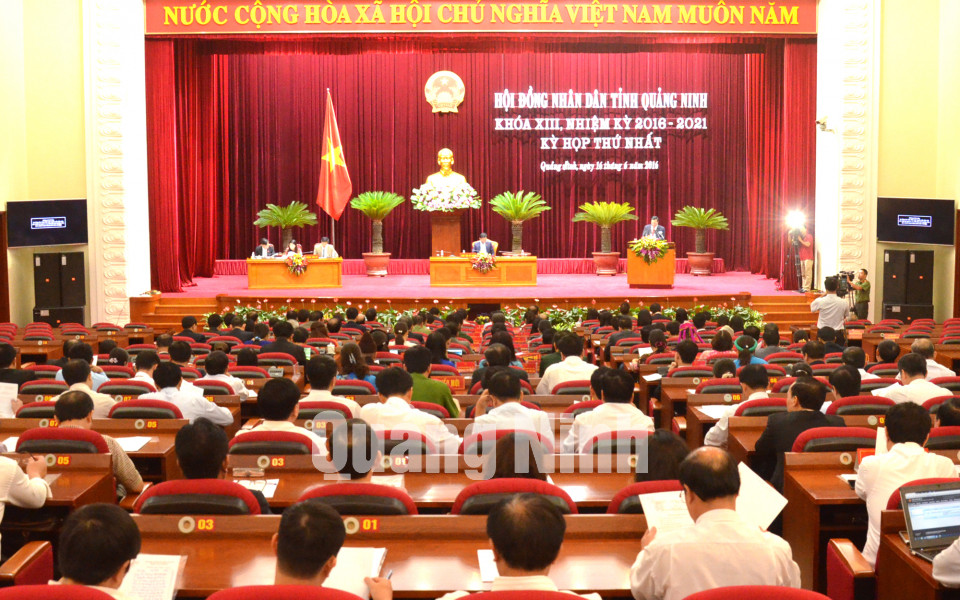 Kỳ họp thứ nhất HĐND tỉnh khóa XIII, tháng 6-2016