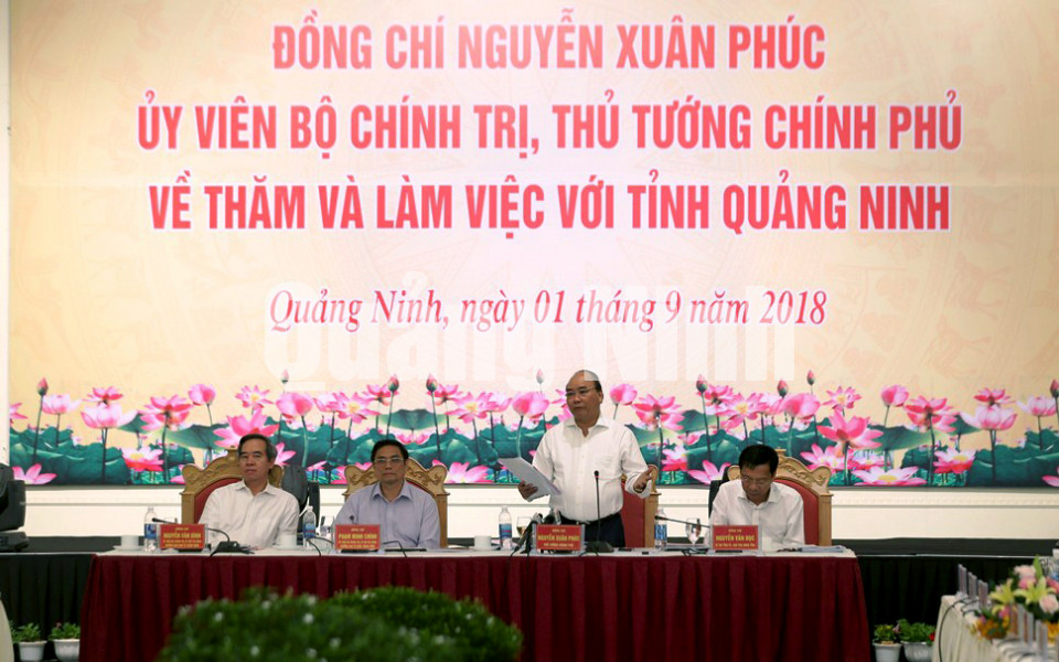 Thủ tướng Nguyễn Xuân Phúc thăm và làm việc tại Quảng Ninh, tháng 9-2018