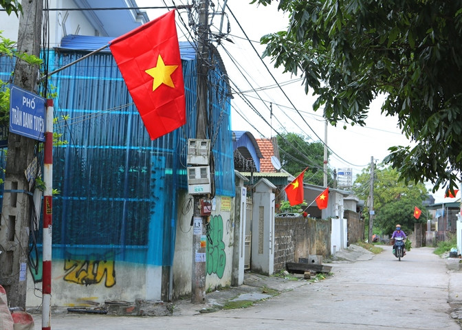 Phố Trần Danh Tuyên ở thị xã Quảng Yên.