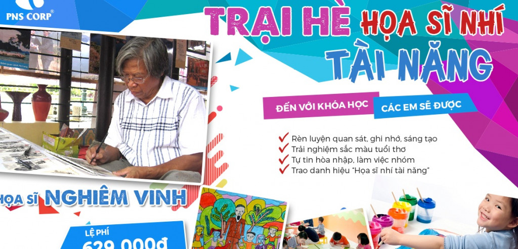 Trại hè họa sĩ nhí từng được tổ chức và khá hấp dẫn thiếu nhi.