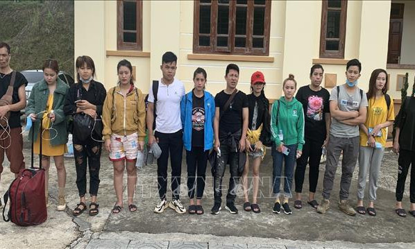 Bộ đội biên phòng bắt giữ 18 người nhập cảnh trái phép