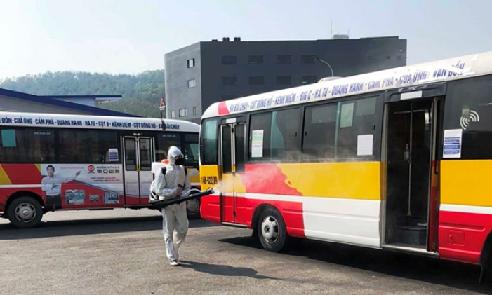 Tăng cường phòng dịch trong hoạt động xe buýt