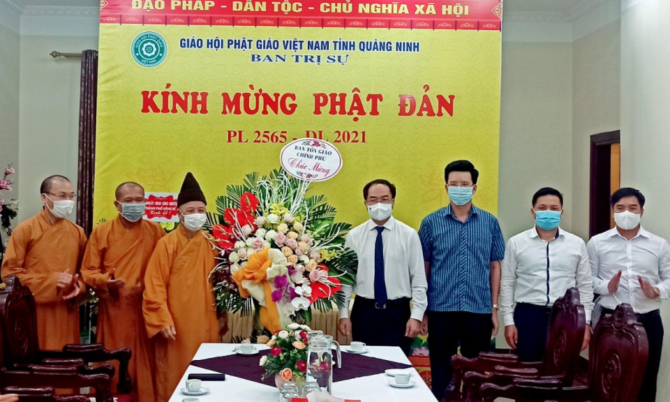 Ban Tôn giáo Chính phủ chúc mừng Giáo hội phật giáo Việt Nam tỉnh Quảng Ninh nhân dịp Đại lễ Phật đản