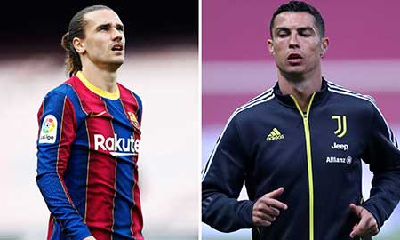 Juventus có thể thay Ronaldo bằng Griezmann