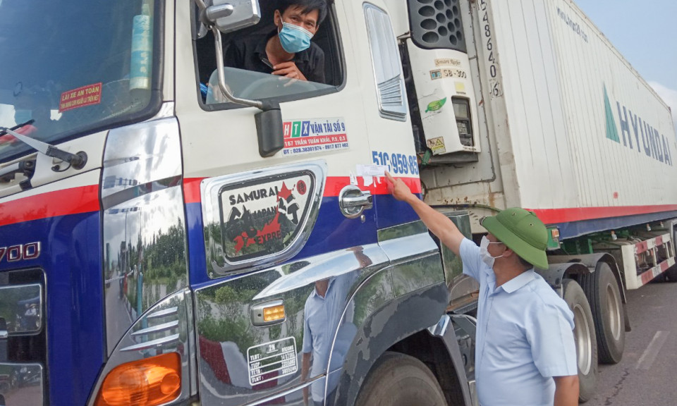9 phương tiện vi phạm phòng dịch không được vào địa bàn TP Móng Cái trong 14 ngày