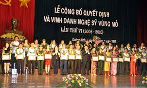 Đề nghị xét tặng danh hiệu "Nghệ sĩ Vùng mỏ" cho 58 cá nhân