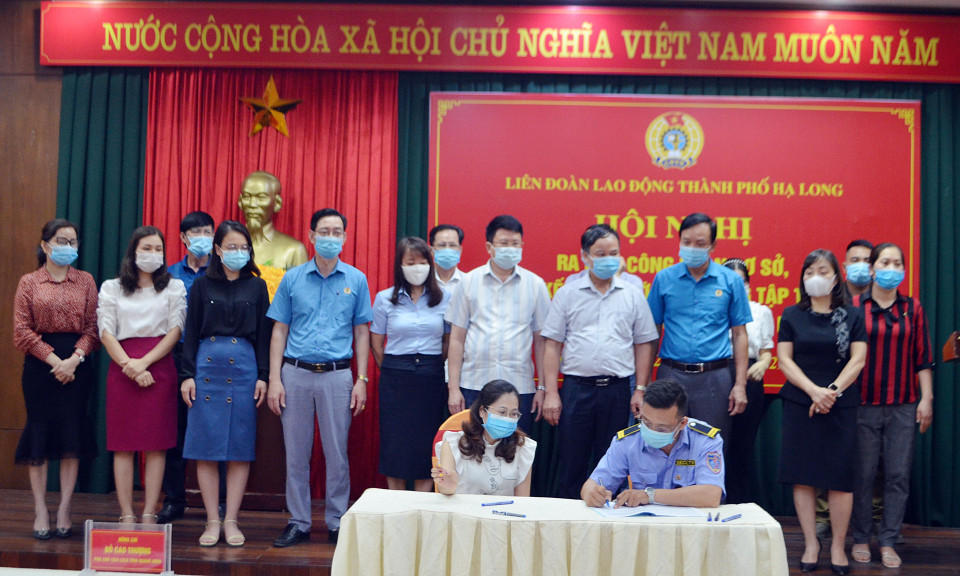 TP Hạ Long: Ra mắt công đoàn cơ sở