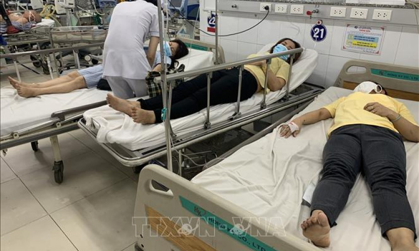 Hàng chục công nhân phải nhập viện do rò rỉ khí Amoniac