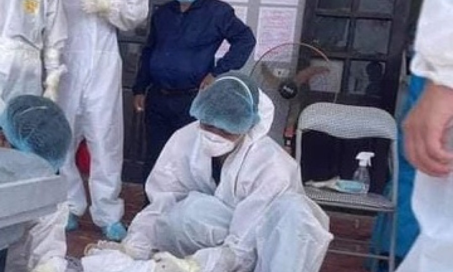 Nhân viên y tế bị sốc nhiệt, ngất xỉu vì nắng nóng ở Bắc Giang