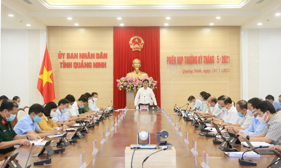 UBND tỉnh họp thường kỳ tháng 5
