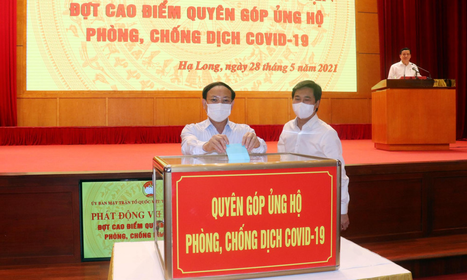 Lễ phát động đợt cao điểm quyên góp ủng hộ phòng, chống dịch Covid-19