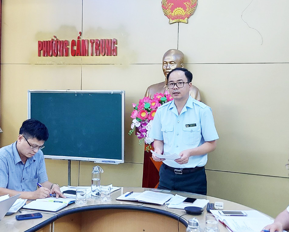 Đồng chí Lê Ngọc Thanh, Phó Chánh Thanh tra tỉnh đề nghị Thành ủy Cẩm Phả giao cơ quan MTTQ và các đoàn thể thành phố xem xét, rà soát lại lần cuối vụ việc.