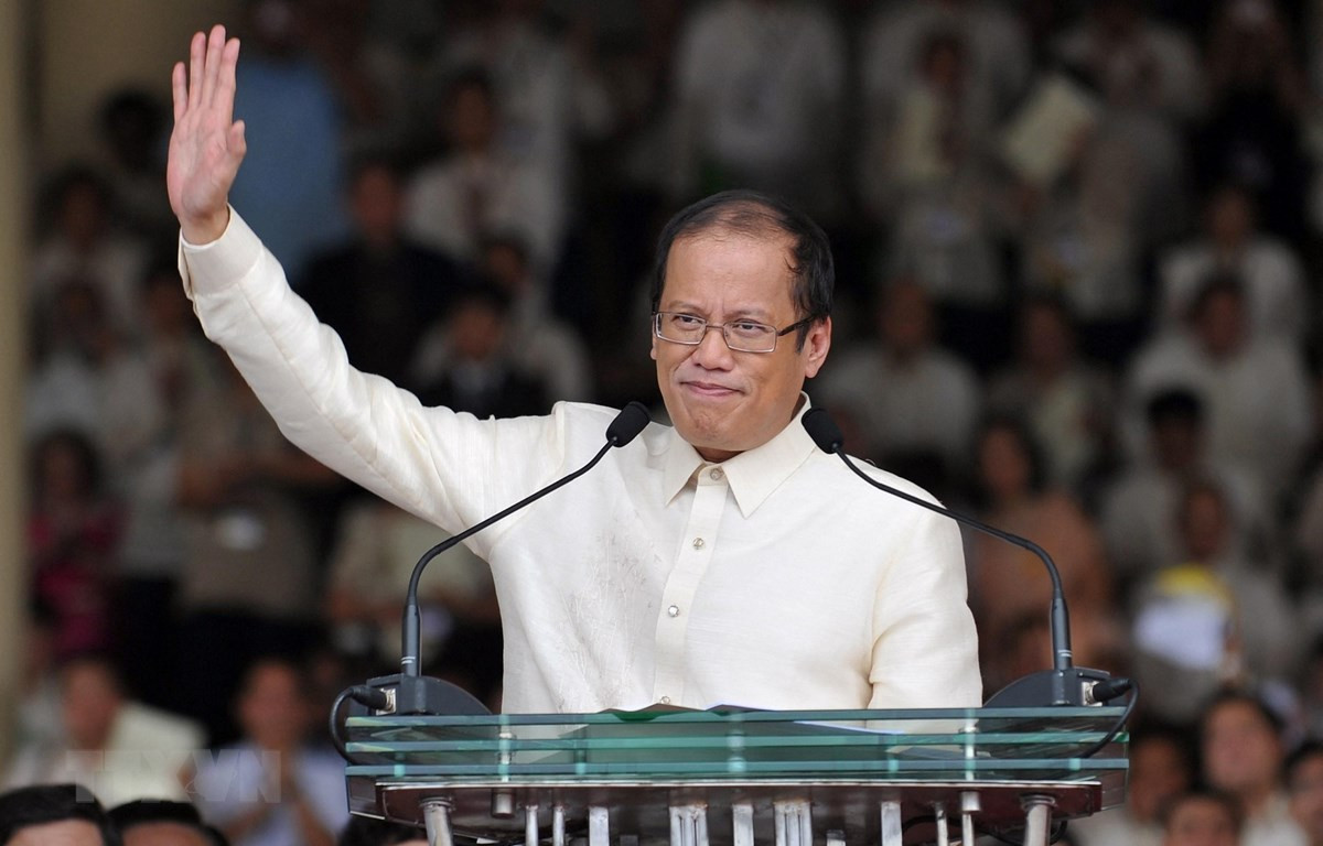 Ông Benigno Aquino trong bài phát biểu nhậm chức Tổng thống Philippines tại thủ đô Manila ngày 30/6/2010. (Ảnh: AFP/TTXVN)