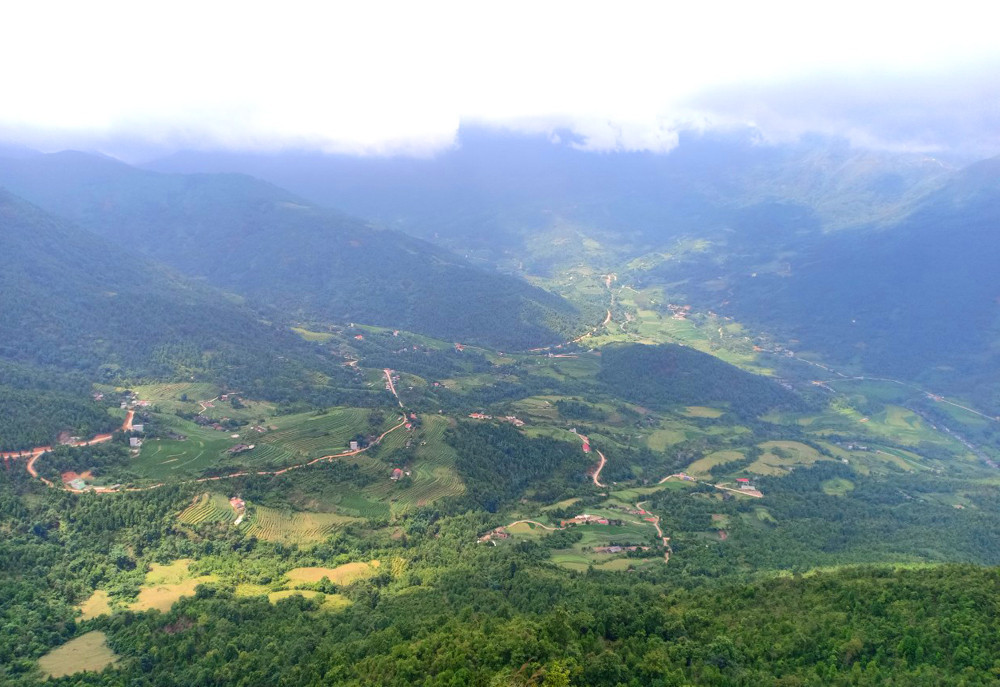 A panoramic view of Song Mooc hamlet.