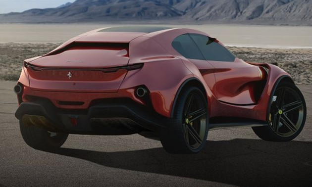 Mẫu SUV đầu tiên của Ferrari với thiết kế hầm hố