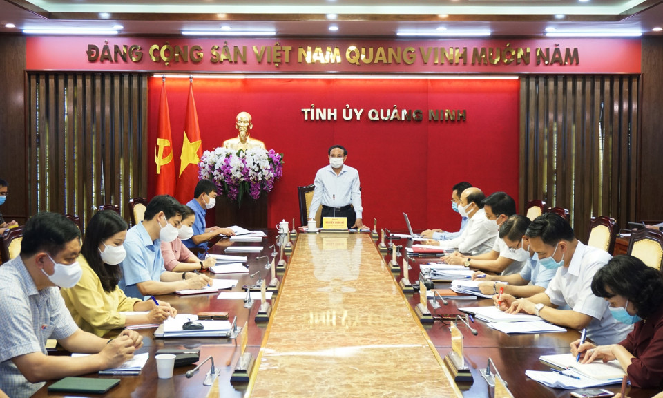 Giao ban các Ban xây dựng Đảng và đơn vị trực thuộc Tỉnh ủy