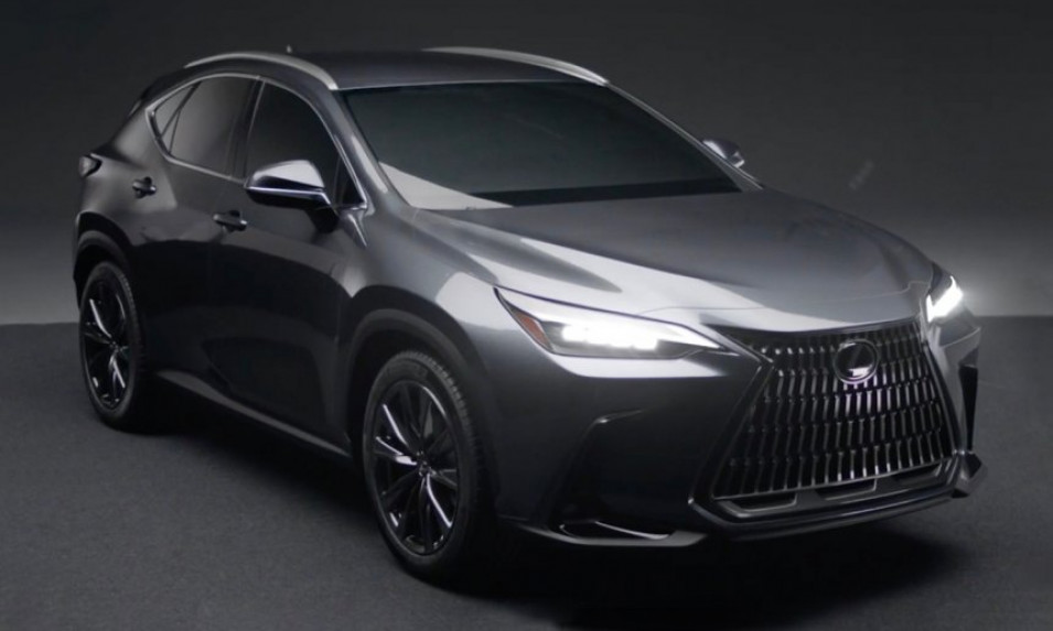 Lexus NX 2022 hoàn toàn mới lộ diện ảnh teaser đầu tiên