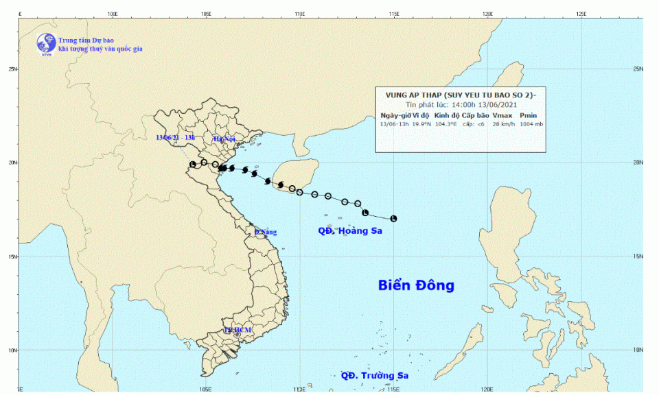 TIN CUỐI CÙNG VỀ CƠN BÃO SỐ 2