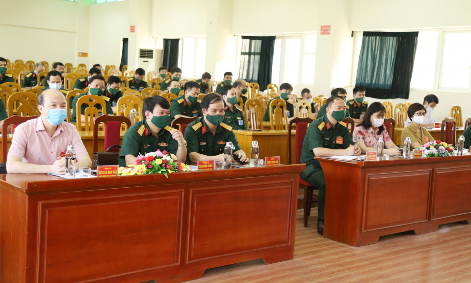 Bộ CHQS tỉnh: Khai mạc Hội thi báo cáo viên giỏi LLVT tỉnh năm 2021
