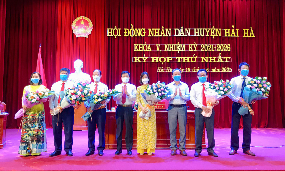 HĐND huyện Hải Hà khóa V, nhiệm kỳ 2021 - 2026, tổ chức kỳ họp thứ nhất